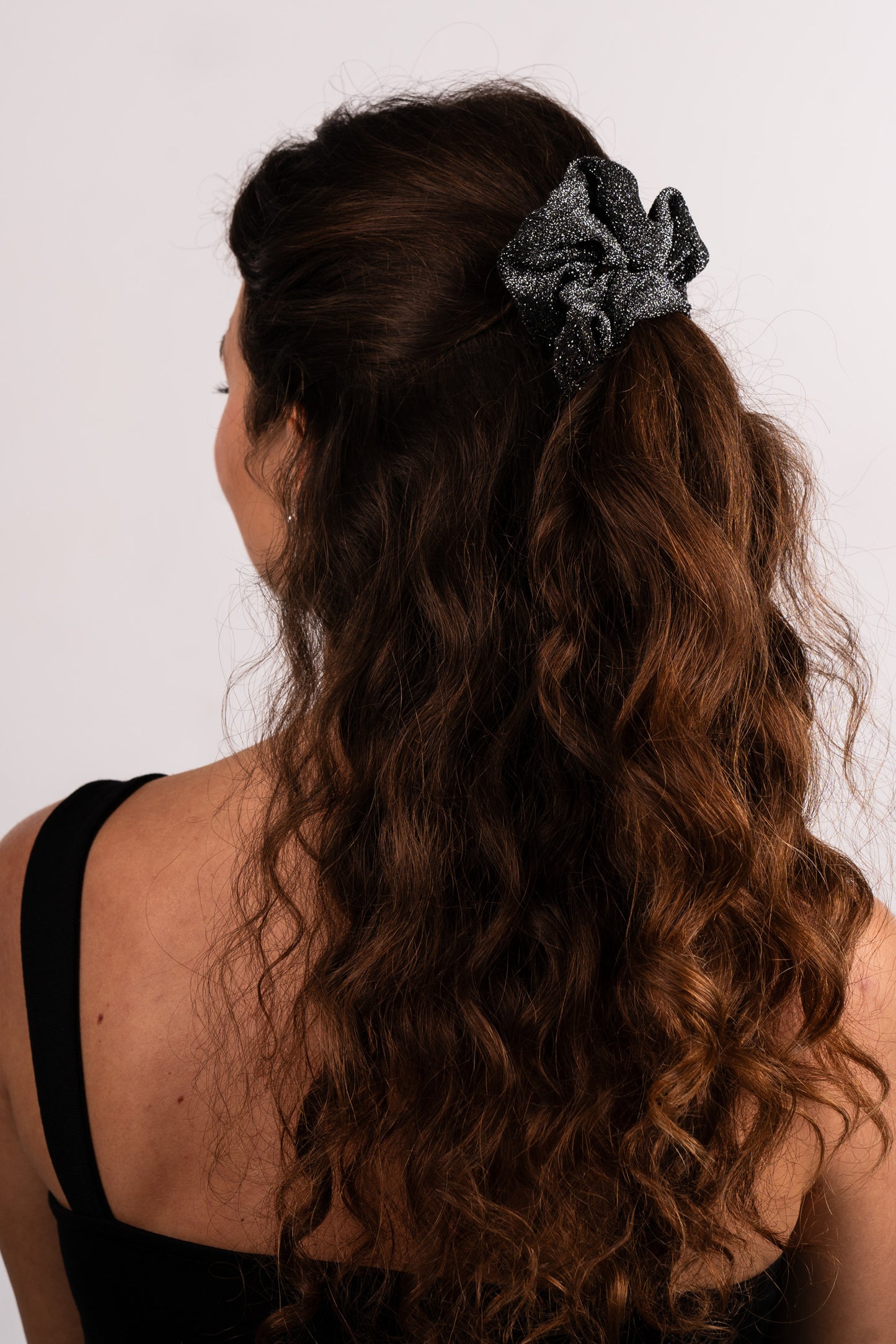 Silber Glitzer Scrunchie